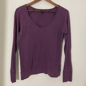 Nollie Long sleeve V-neck T-shirt - Purple S